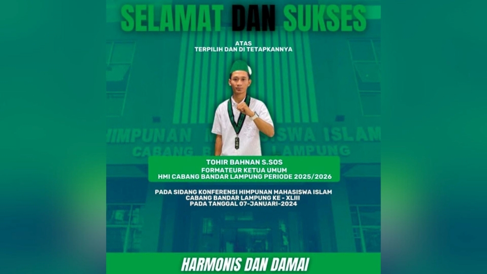 9 Komisariat HMI Cabang Bandar Lampung Tegas Akui Hasil Konferensi