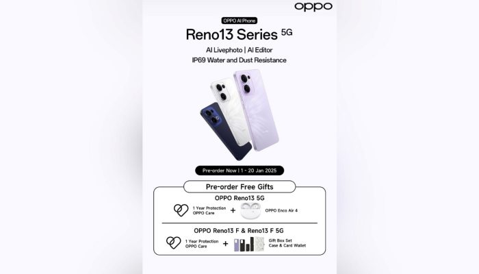 OPPO Reno 13 Series Siap Menggebrak Pasar Lampung, Pre-Order Sudah Dibuka