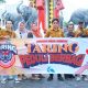 Taring Lampung Peduli, Bagikan Ratusan Nasi Kotak di Tugu Adipura