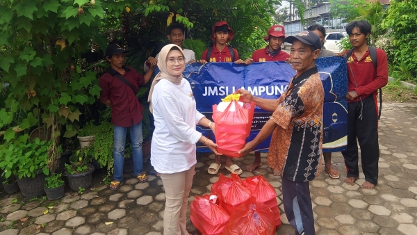 JMSI Lampung Berbagi Kebahagiaan, Santuni Warga Kurang Mampu di Way Halim