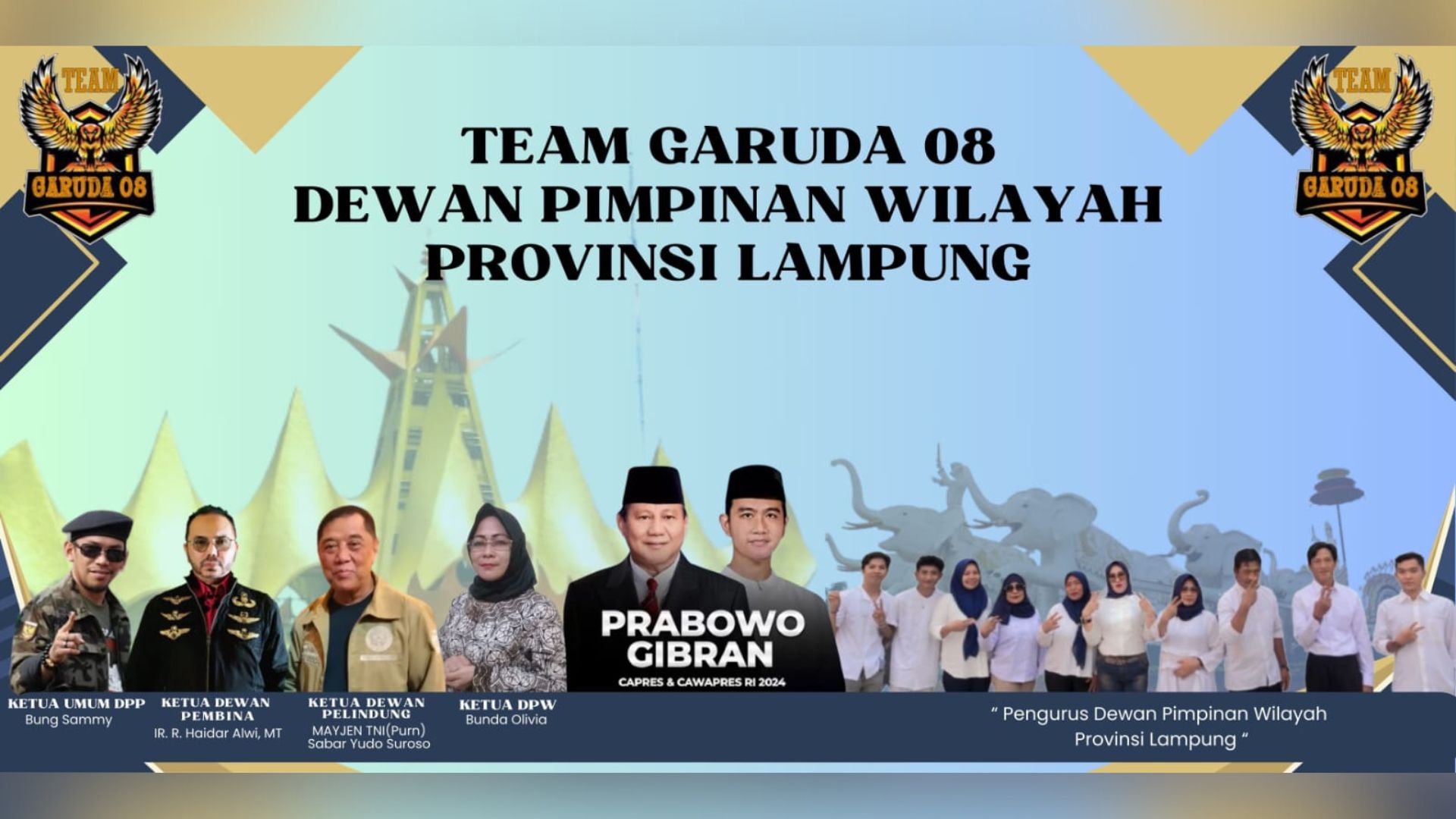 TEAM GARUDA 08 Lampung Galang Dana Bantu Korban Banjir