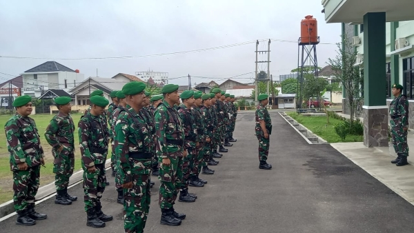 Kodim 0418/Palembang Amankan Libur Panjang Isra Miraj dan Imlek