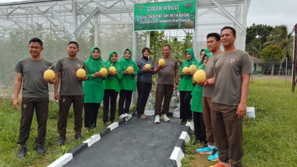 Lanudad Gatot Soebroto Panen Perdana Melon, Buktikan Potensi Pertanian Way Kanan