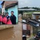 Banjir Rendam Kalibalau Kencana, Relawan KNPI Lampung Salurkan Bantuan