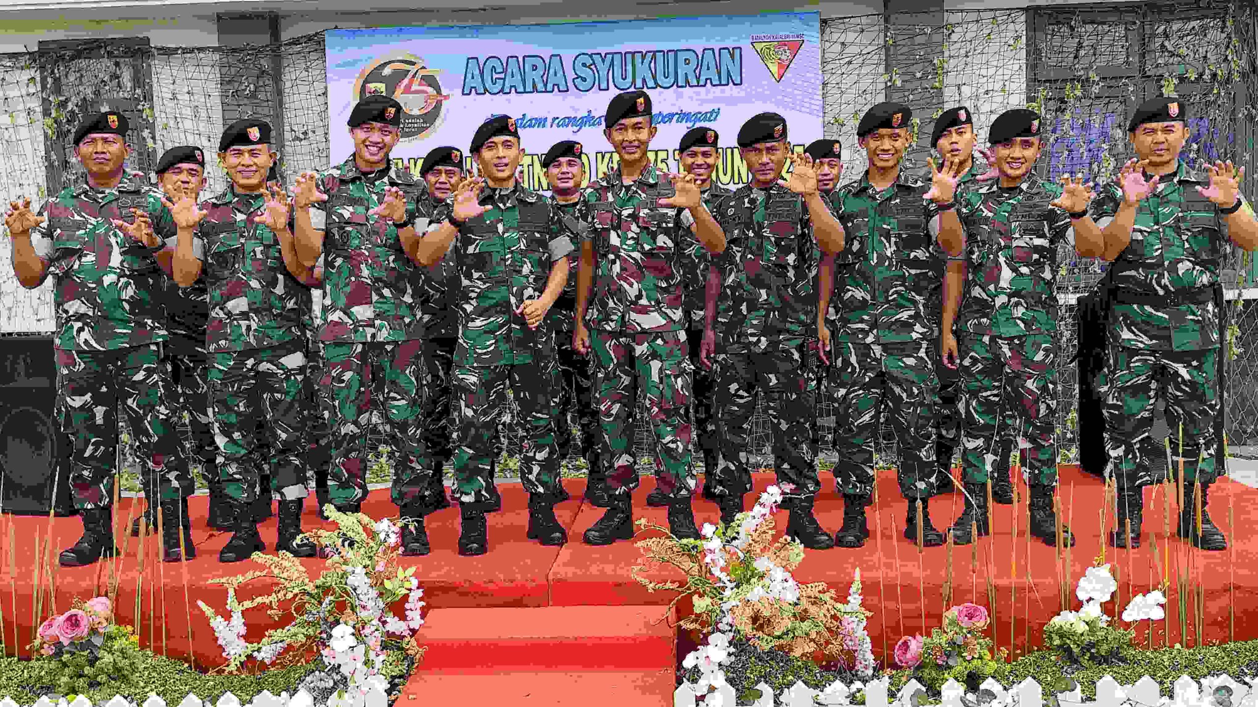 Yonkav 11/MSC Meriahkan HUT ke-75 Korps Kavaleri dengan Bakti Sosial dan Lomba