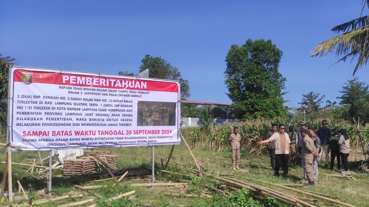 Lahan Sabah Balau Sengketa, Pemprov Lampung: SKT Tidak Sah, Ini Faktanya