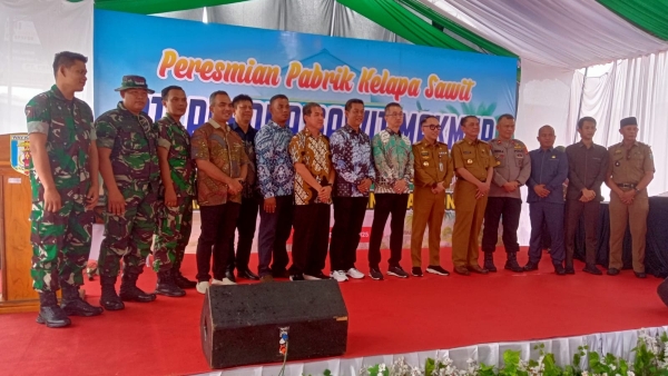 Pabrik Kelapa Sawit PT PSM di Way Kanan Resmi Beroperasi