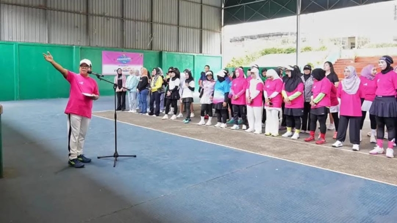 Pj Gubernur Lampung Buka Turnamen Tenis Quarterspin