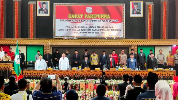 Ribuan Tamu Hadiri Pelantikan Bupati dan Wakil Bupati Aceh Tenggara