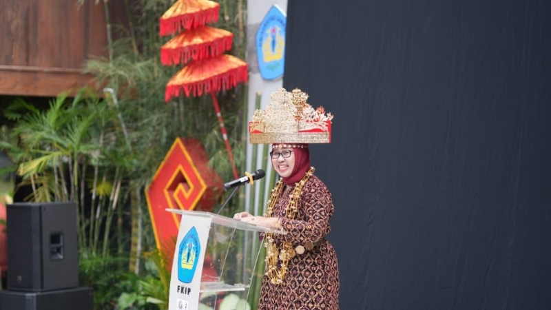 Meriahnya Karnaval Budaya FKIP Unila, Warnai Dies Natalis ke-57
