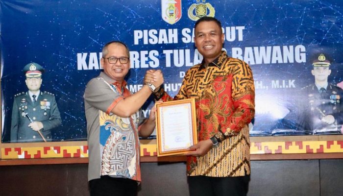 Pj Bupati Tulang Bawang Hadiri Pisah Sambut Kapolres Baru, AKBP Yuliansyah