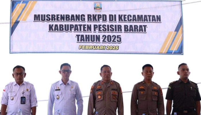 Asisten III Gunawan Buka Musrenbang RKPD di Tiga Kecamatan Pesisir Barat