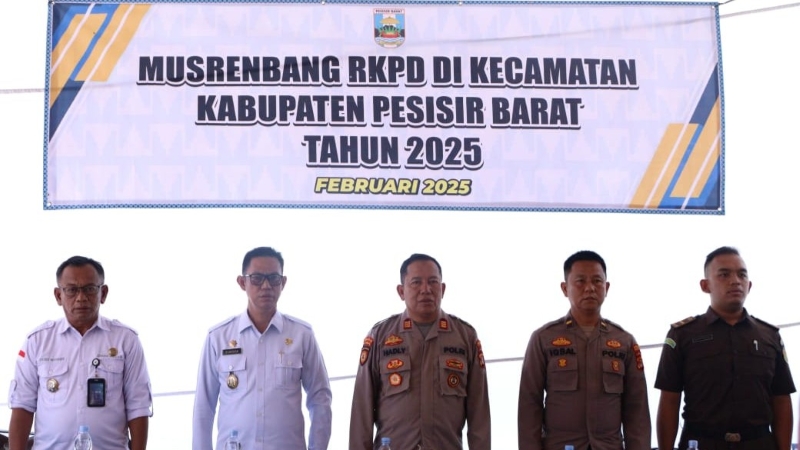 Asisten III Gunawan Buka Musrenbang RKPD di Tiga Kecamatan Pesisir Barat