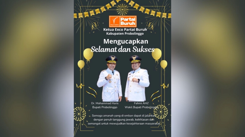 Partai Buruh Kawal Kepemimpinan Baru Probolinggo