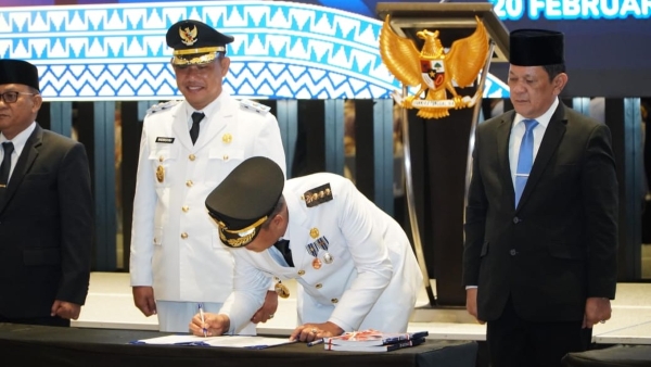 Gubernur Lampung Pimpin Serah Terima Jabatan 14 Kepala Daerah Terpilih