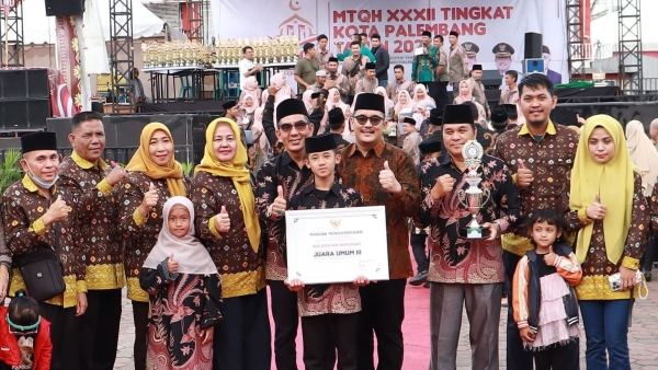 Kecamatan Kemuning Raih Juara Umum III MTQH Kota Palembang 2025