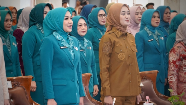 Purnama Wulan Sari Pimpin Pelantikan Ketua TP PKK se-Lampung