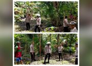 Kapolres Sangihe Tinjau Lahan Ketahanan Pangan di Tahuna Barat