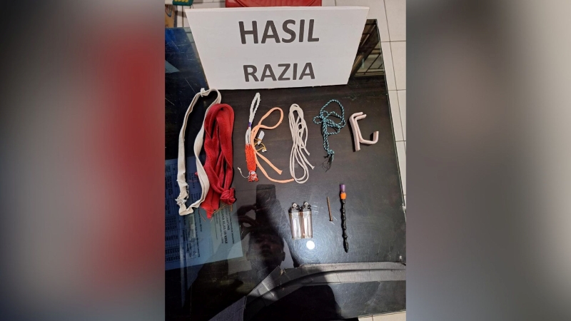 Rutan Krui Gelar Razia Kamar Hunian, Sita Barang-Barang Berpotensi Ganggu Keamanan