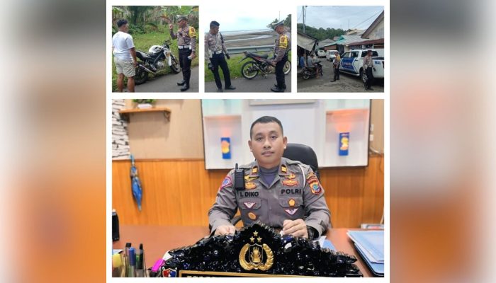 Satlantas Sangihe Sasar Knalpot Brong dan Pengendara Tanpa Helm di Operasi Keselamatan Samrat 2025