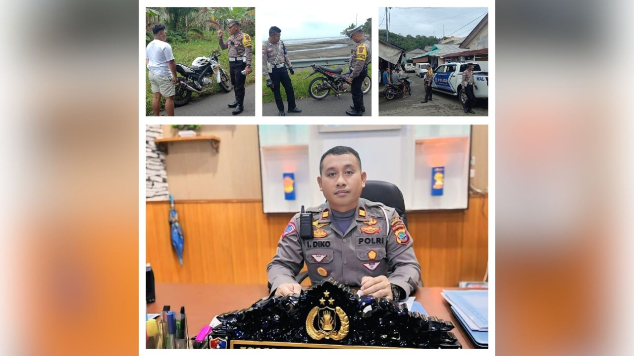 Satlantas Sangihe Sasar Knalpot Brong dan Pengendara Tanpa Helm di Operasi Keselamatan Samrat 2025