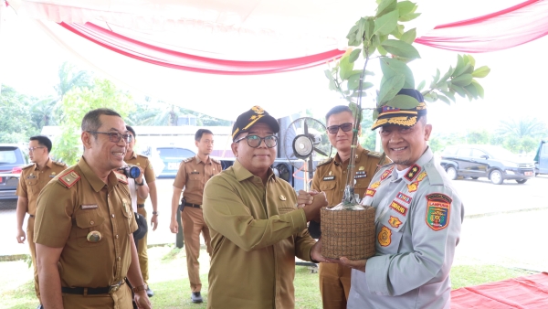 Pj Gubernur Lampung Tanam 1000 Pohon, Lestarikan Lingkungan di Ruas Tol Bakauheni-Terbanggi Besar