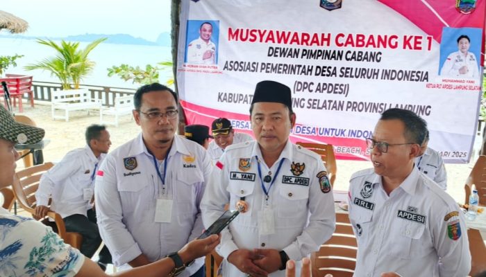 Muhammad Yani Terpilih Aklamasi Pimpin Apdesi Lampung Selatan 2025-2030