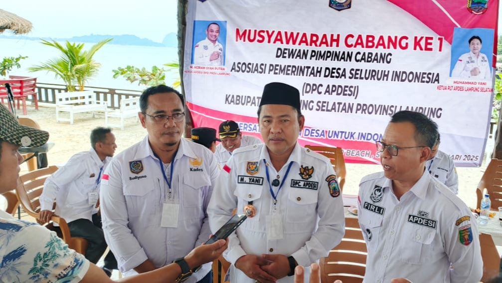 Muhammad Yani Terpilih Aklamasi Pimpin Apdesi Lampung Selatan 2025-2030