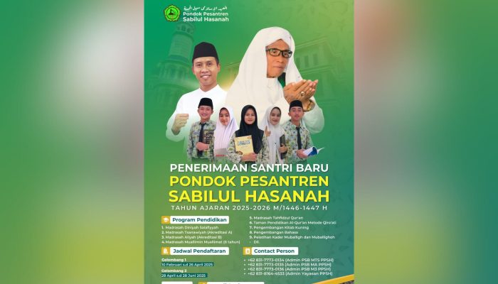 Pondok Pesantren Sabilul Hasanah Buka Pendaftaran Santri Baru