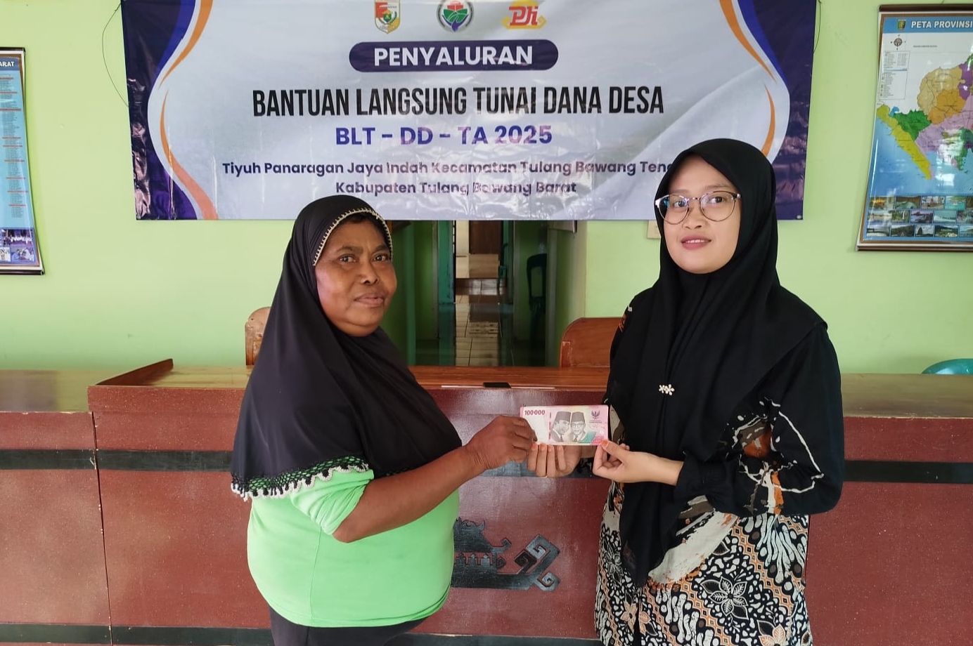 Pemerintah Tiyuh Panaragan Jaya Indah Salurkan BLT-DD Tahap Pertama untuk 10 KPM