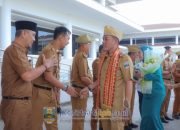 Pj Sekda dan OPD Sambut Kedatangan Bupati dan Wakil Bupati Pesisir Barat