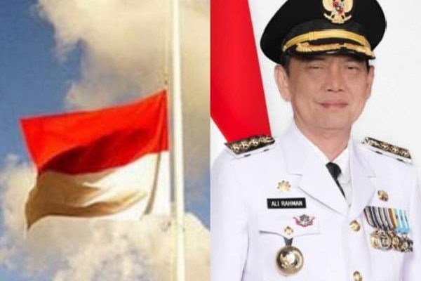 Bupati Way Kanan Ali Rahman Meninggal Dunia, Warga Kibarkan Bendera Setengah Tiang sebagai Tanda Duka Cita