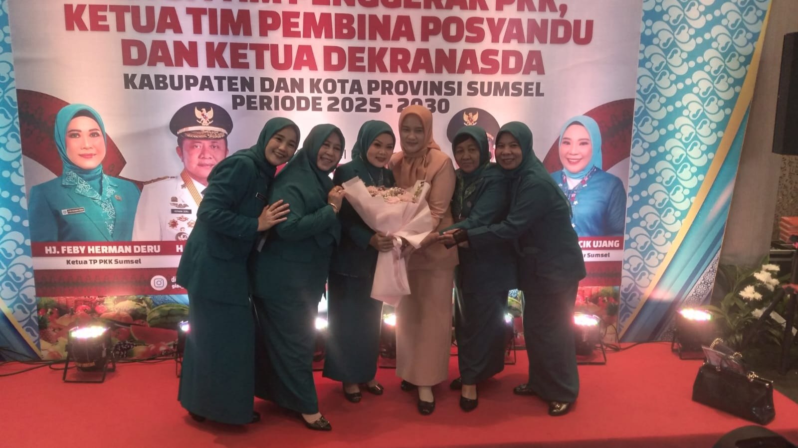 Sri Meliana Resmi Dilantik Sebagai Ketua TP-PKK Kabupaten Lahat Periode 2025-2030