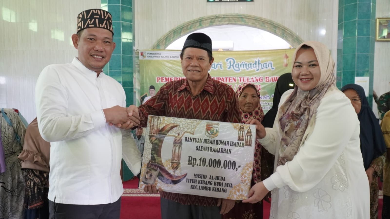 Pererat Silaturahmi, Wabup Tubaba Gelar Safari Ramadan di Masjid Al-Huda
