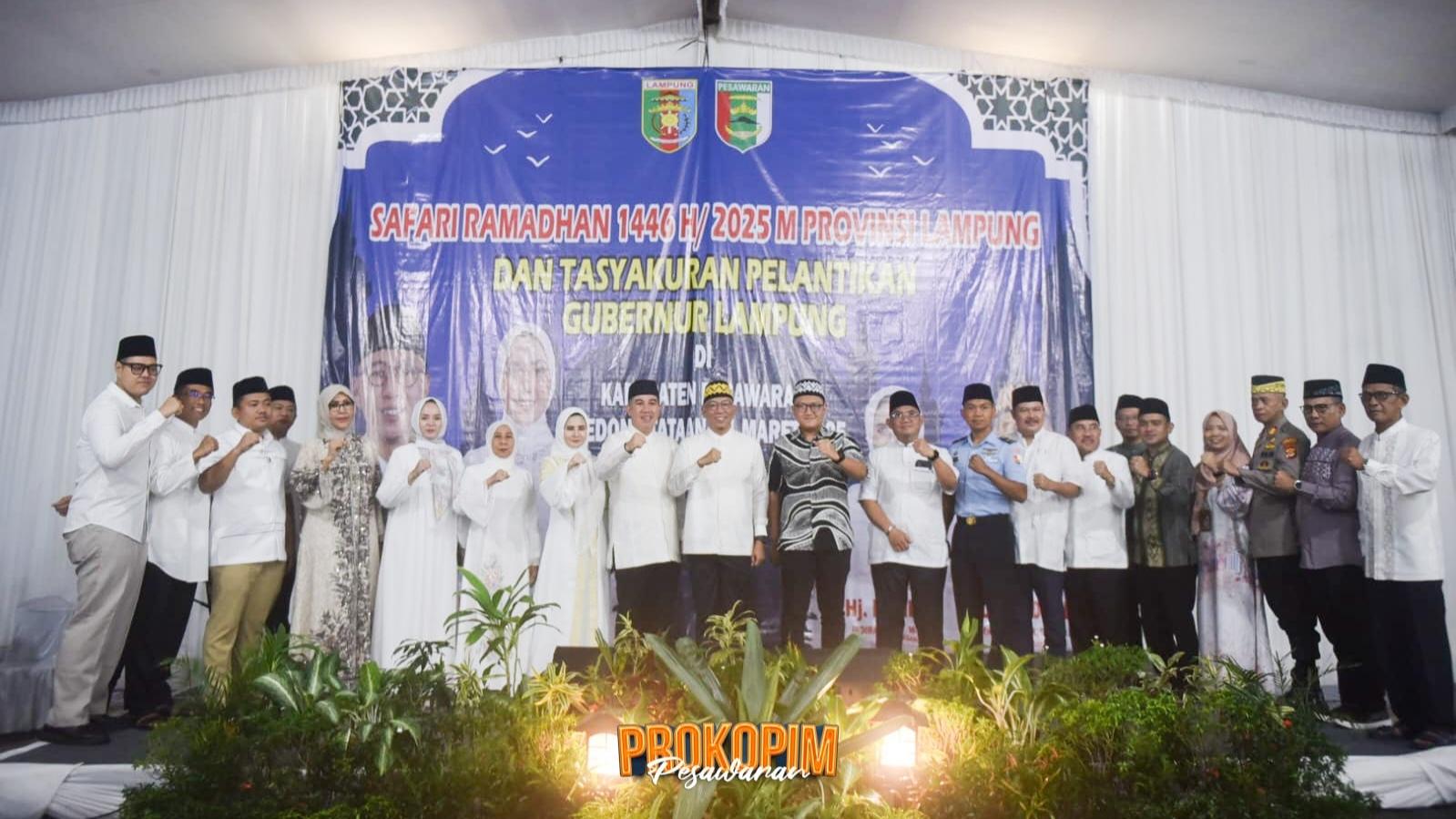 Gubernur Lampung Tebar Bantuan di Safari Ramadan Pesawaran