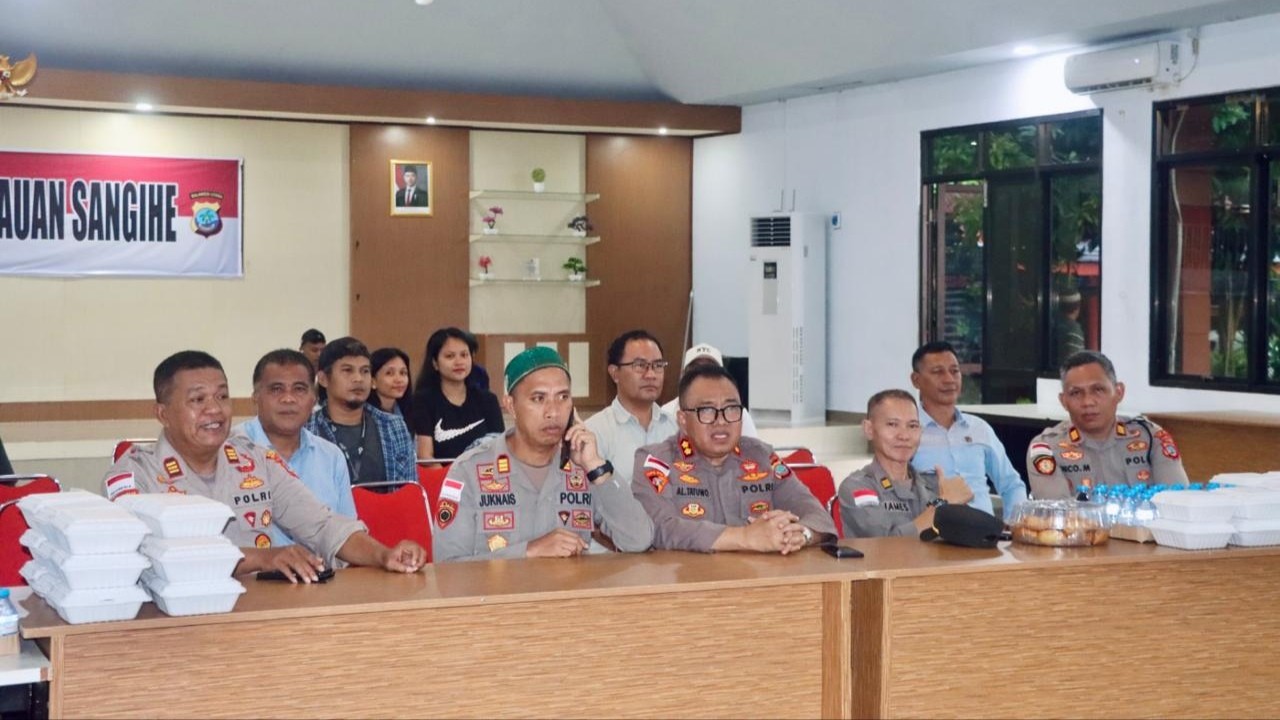 Polres Sangihe Gelar Buka Puasa Bersama Insan Pers