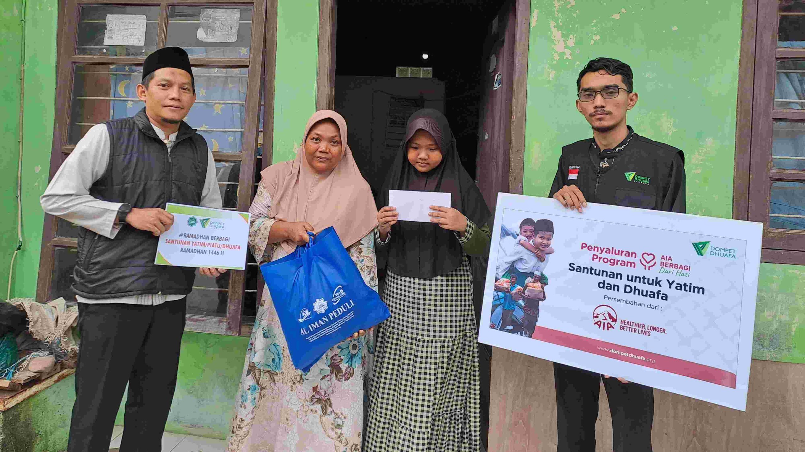 Masjid Al Iman Bandar Lampung Salurkan Santunan untuk Anak Yatim dan Dhuafa