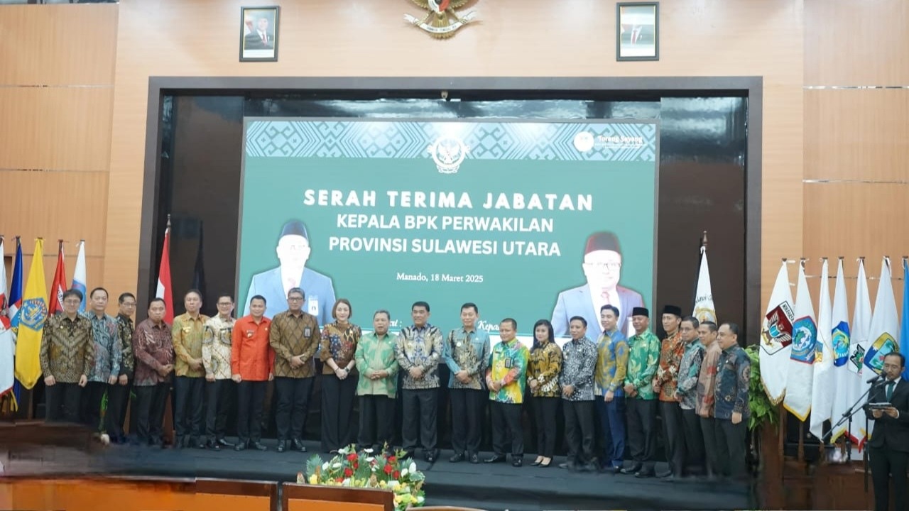 Bupati Sangihe Hadiri Sertijab Kepala BPK Sulut, Tekankan Tata Kelola Keuangan yang Baik