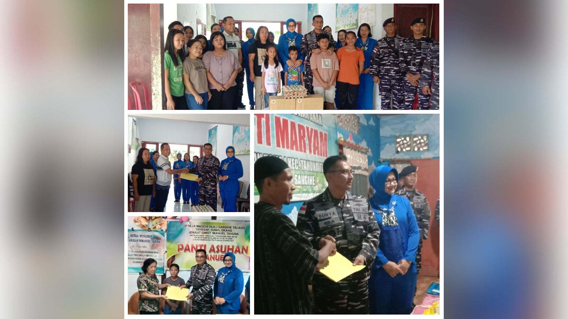 Lanal Tahuna Tebar Berkah Ramadhan Bersama Anak-Anak Panti Asuhan