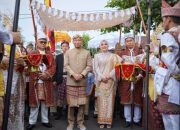 Prosesi Adat Warnai Penempatan Gubernur Lampung di Mahan Agung