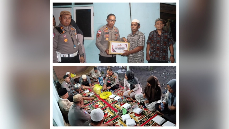 Ramadan Berbagi, Polres Sangihe Santuni Warga