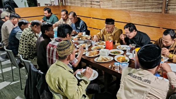 Hujan Deras Tak Halangi Silaturahmi dan Buka Puasa Bersama Mantan Napiter di Lampung