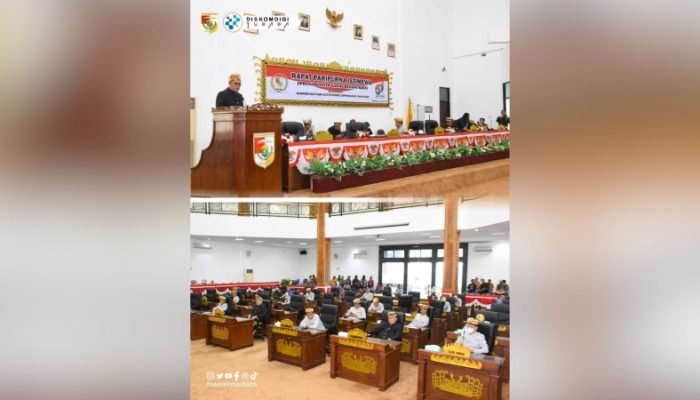 Tubaba Ikuti Paripurna HUT Lampung ke-61, Wabup Sampaikan Harapan Gubernur