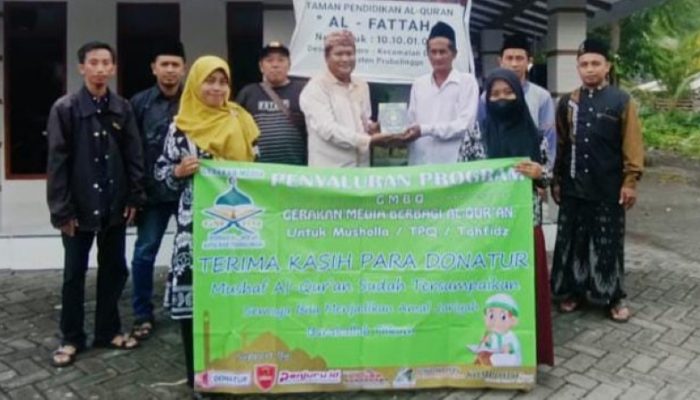 GMBQ Kembali Salurkan Wakaf Al-Quran di Probolinggo