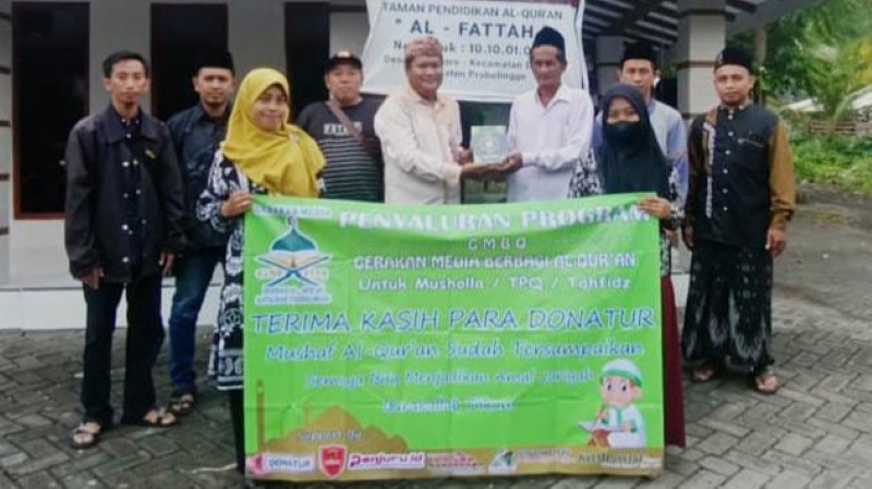 GMBQ Kembali Salurkan Wakaf Al-Quran di Probolinggo