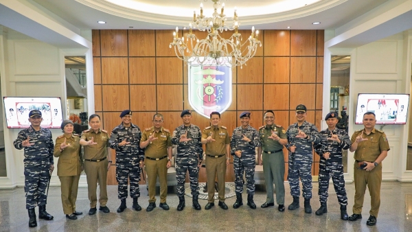 Danguspurla Koarmada I Kunjungi Pemprov Lampung, Edukasi Maritim Masuk Agenda