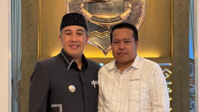Momen Langka, Bupati Dendi dan Mantan Wabup Eriawan Bertemu, Bahas Pembangunan Pesawaran