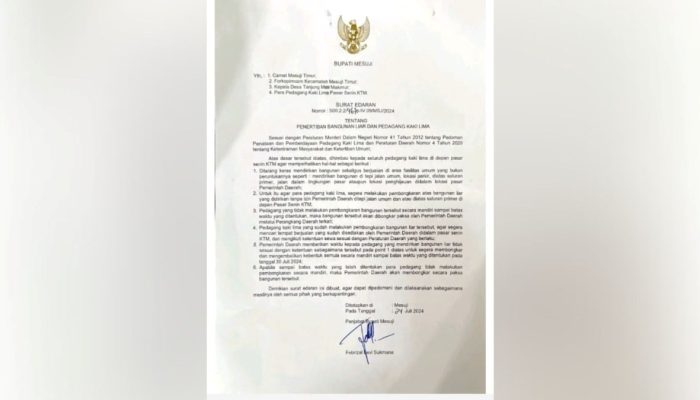 Polemik Penertiban PKL di Pasar Mesuji Memanas, Wakil Bupati Angkat Bicara Soal Dukungan Pedagang