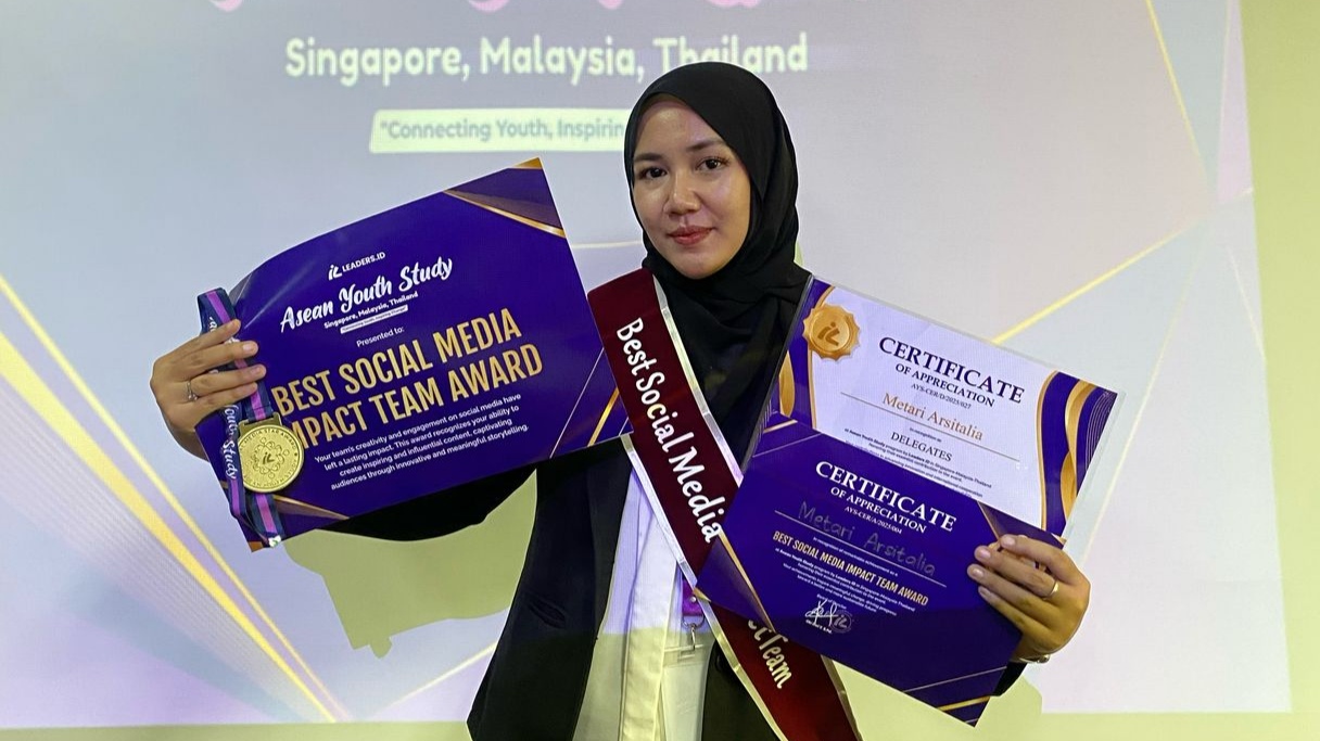 Mahasiswi Magister Biologi Unila Raih Penghargaan di Ajang ASEAN Youth Study Program 2025