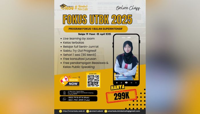 Smart Edu, Bimbel dengan Konsep Kafe Tawarkan Program Intensif UTBK
